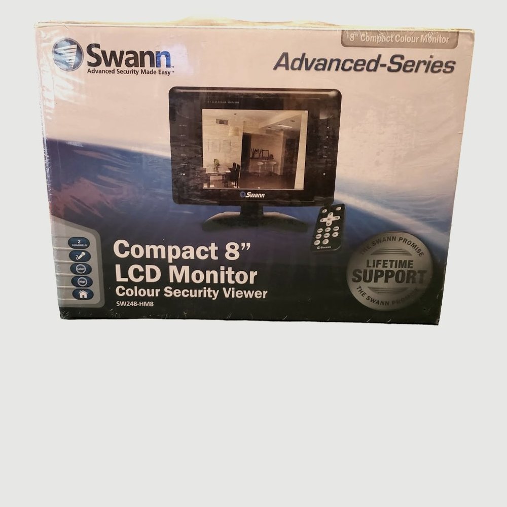 Swann Advanced Security Made Easy 8" Compact Colour Monitor LCD Viewer